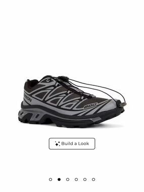Salomon Black and Gray Quick-Lace Trail Runner